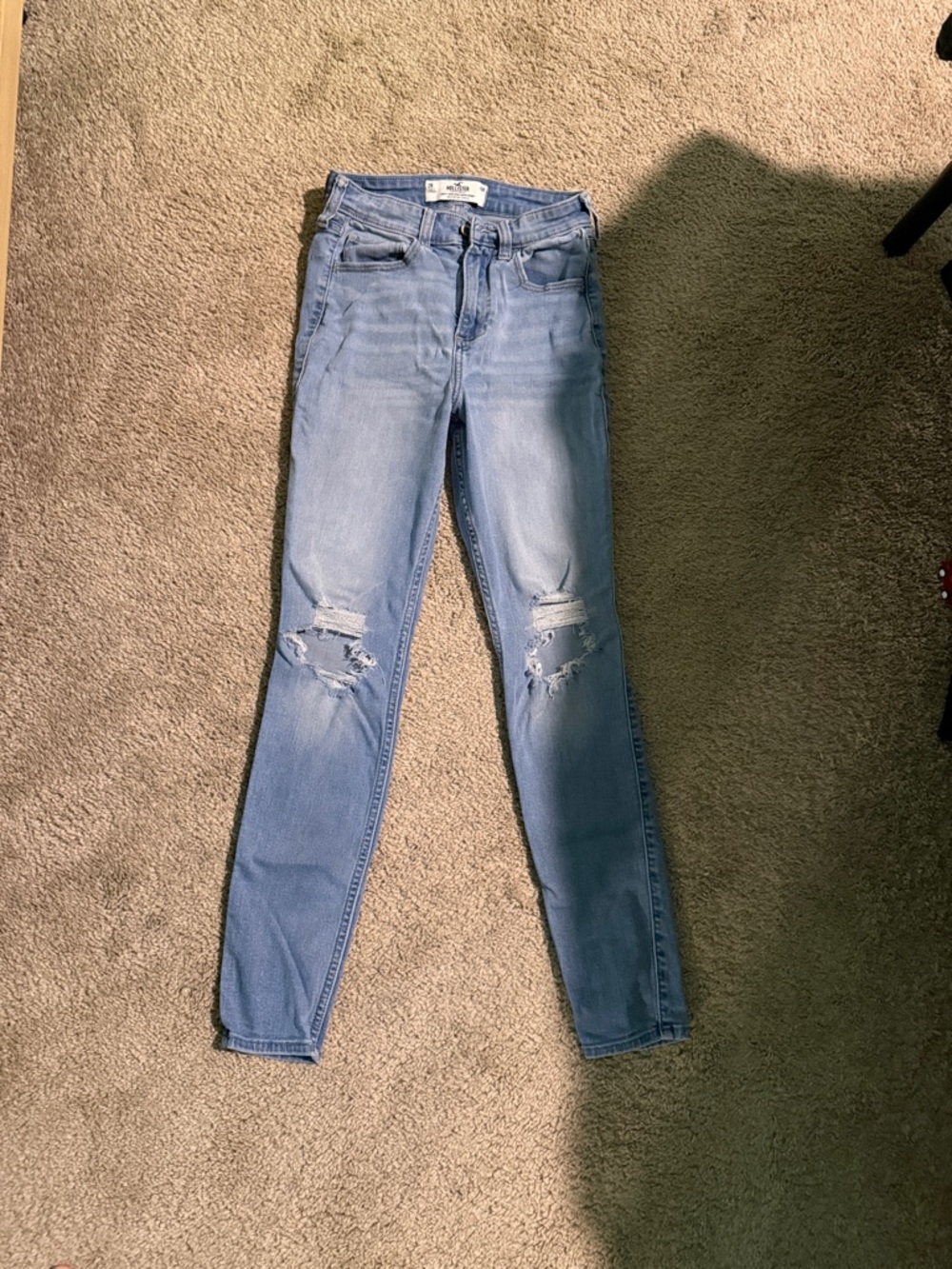 Hollister Light Blue Distressed Women's Skinny Jeans